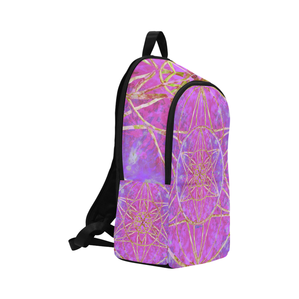 protection in purple colors Fabric Backpack for Adult (Model 1659)