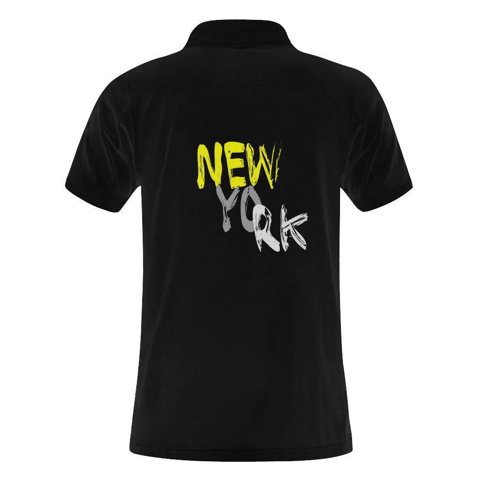 New York by Artdream Men's Polo Shirt (Model T24)
