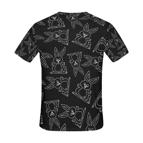 Bunny Pattern All Over Print T-Shirt for Men (USA Size) (Model T40)