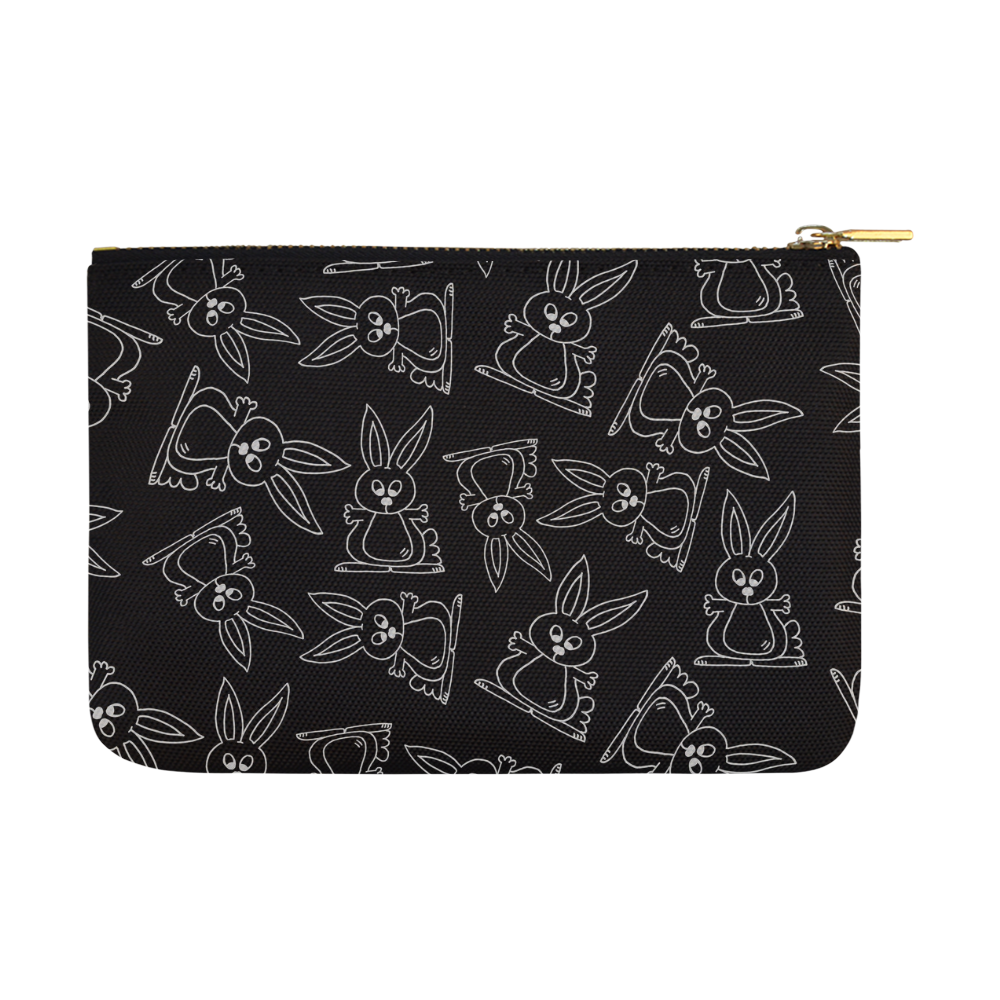 Bunny Pattern Carry-All Pouch 12.5''x8.5''