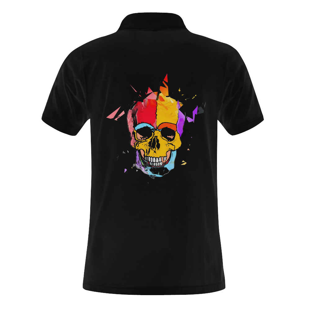 A Very Skull Love by Popart Lover Men's Polo Shirt (Model T24)