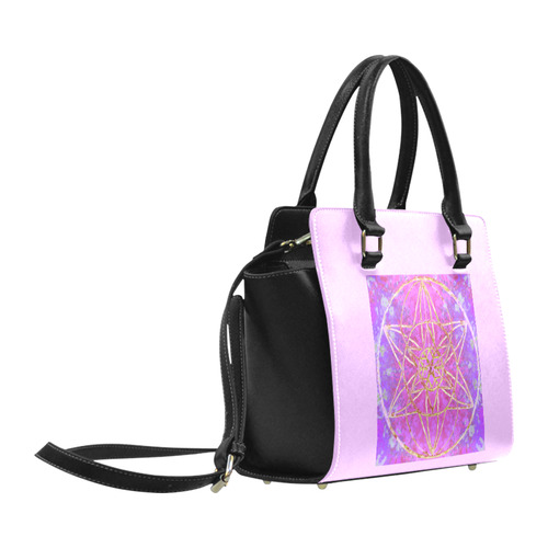 protection in purple colors Classic Shoulder Handbag (Model 1653)