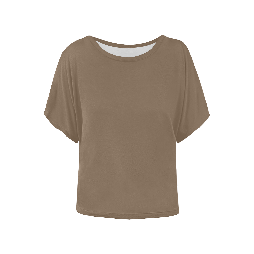 Otter Women's Batwing-Sleeved Blouse T shirt (Model T44)