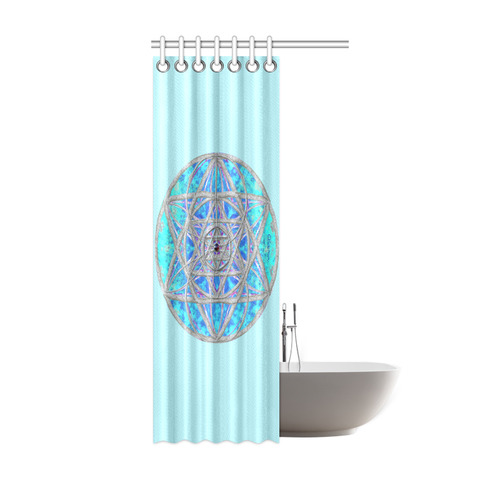 protection in blue harmony Shower Curtain 36"x72"