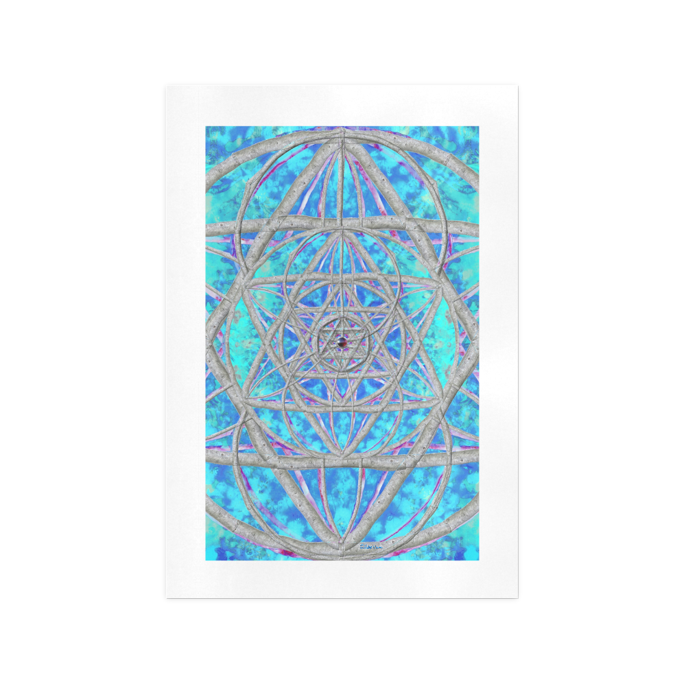 protection in blue harmony Art Print 13‘’x19‘’