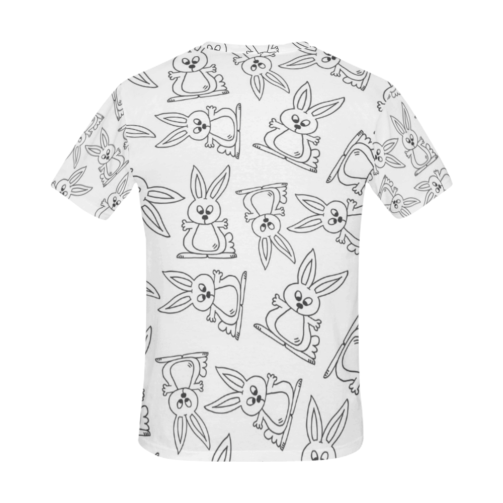 Bunny Pattern All Over Print T-Shirt for Men (USA Size) (Model T40)