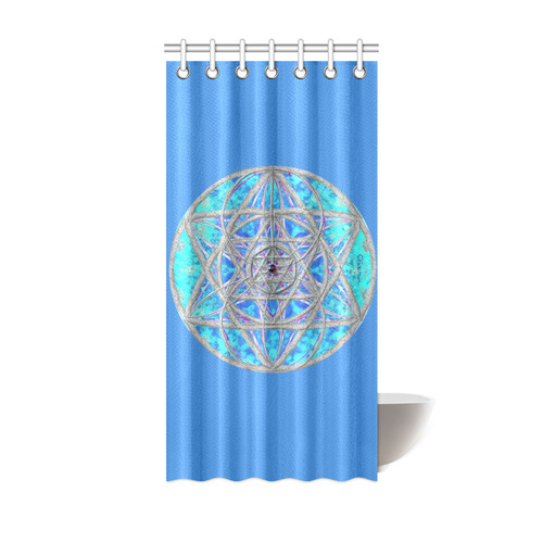 protection in blue harmony Shower Curtain 36"x72"