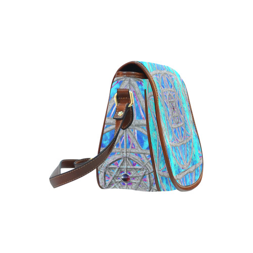 protection in blue harmony Saddle Bag/Small (Model 1649) Full Customization