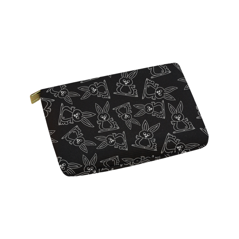 Bunny Pattern Carry-All Pouch 9.5''x6''