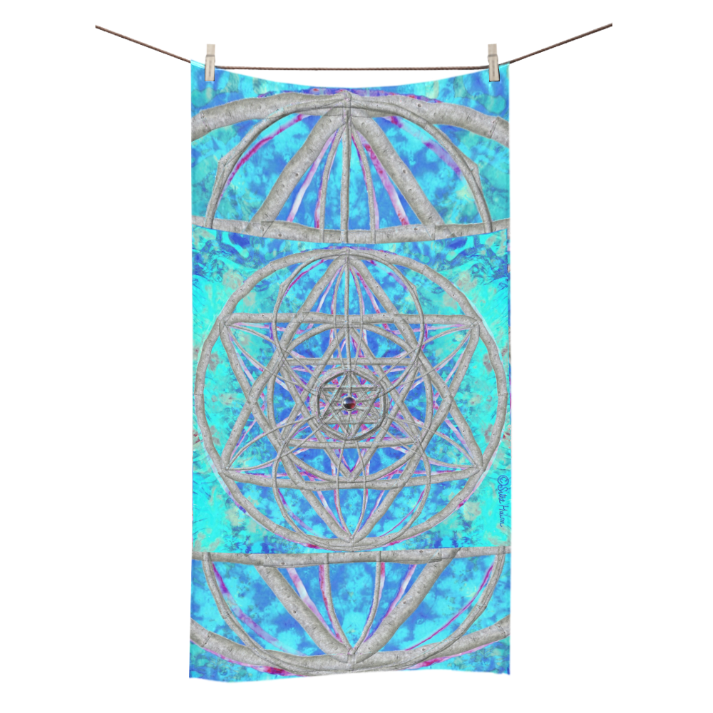 protection in blue harmony Bath Towel 30"x56"