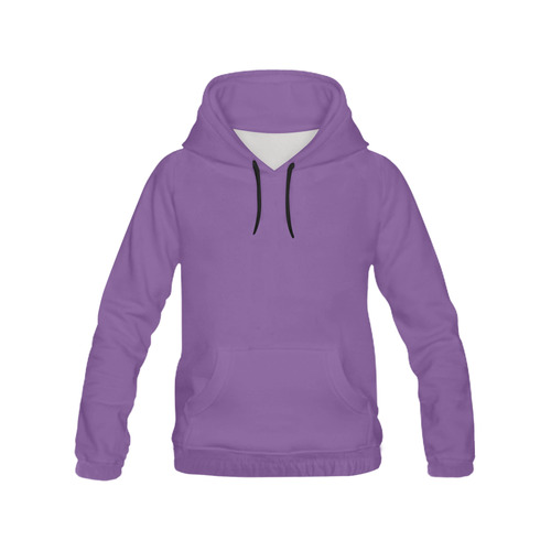 Royal Lilac All Over Print Hoodie for Women (USA Size) (Model H13)