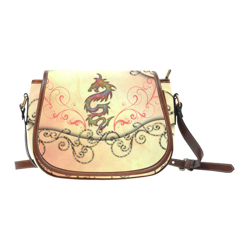 Chinese dragon Saddle Bag/Small (Model 1649) Full Customization