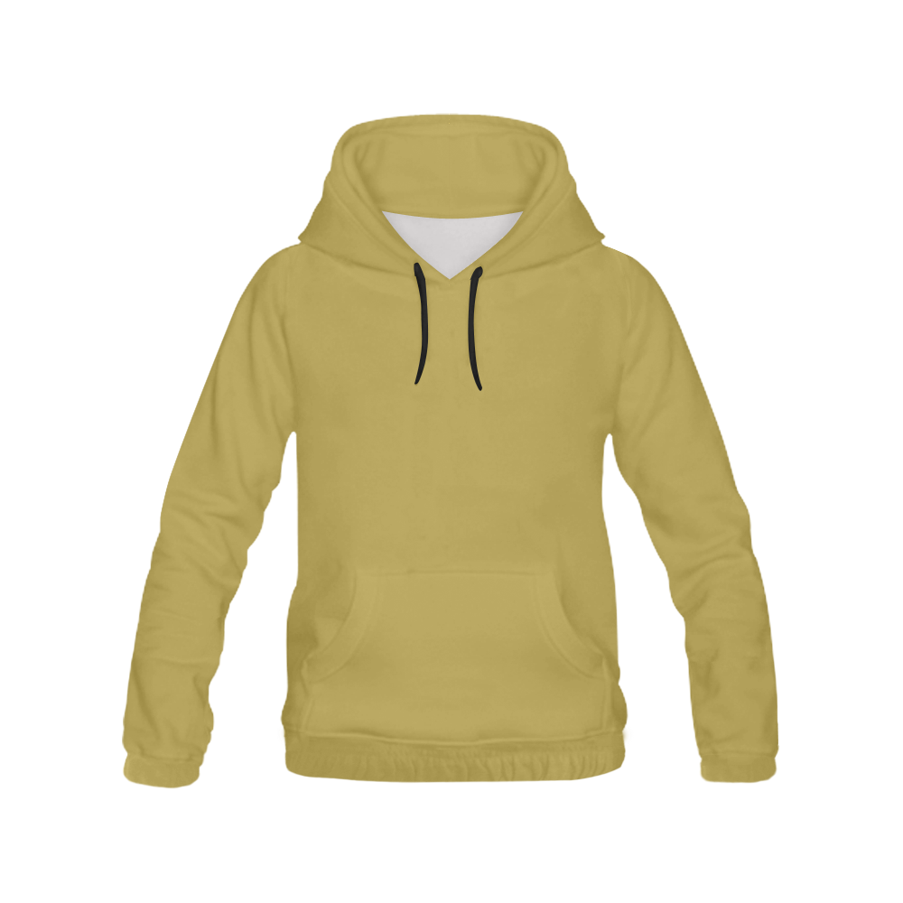 Golden Olive All Over Print Hoodie for Women (USA Size) (Model H13)