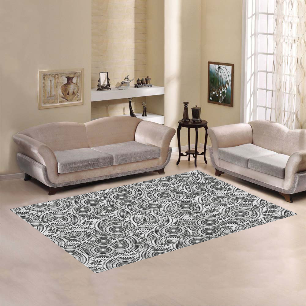 broken Pattern F by FeelGood Area Rug7'x5'