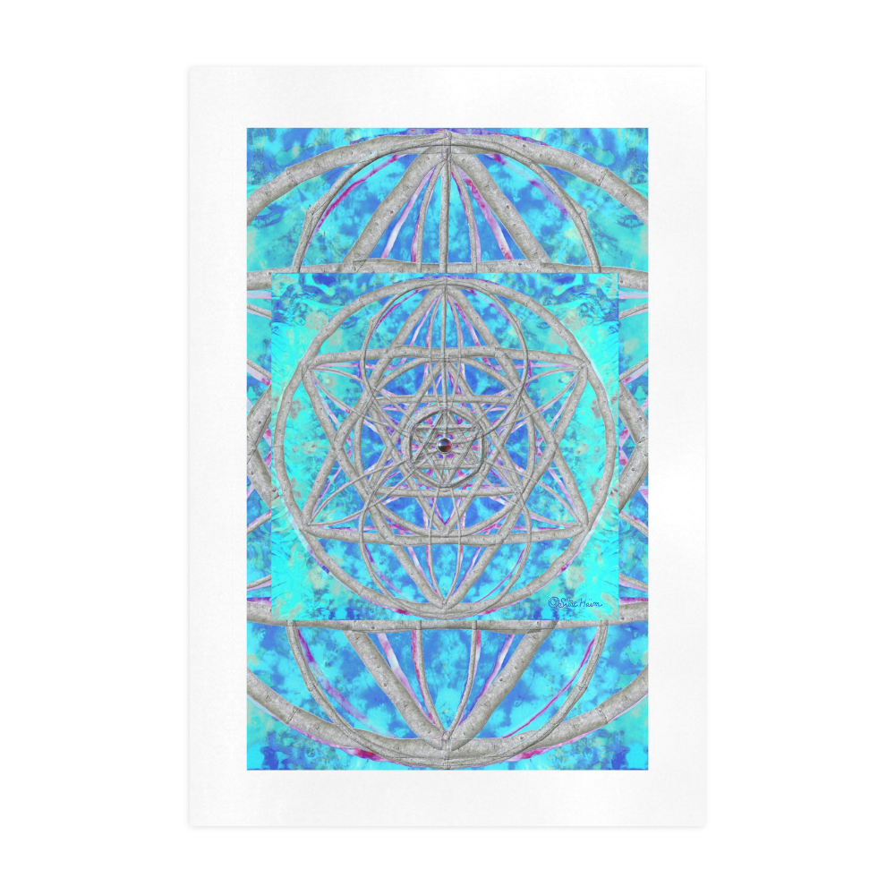 protection in blue harmony Art Print 19‘’x28‘’
