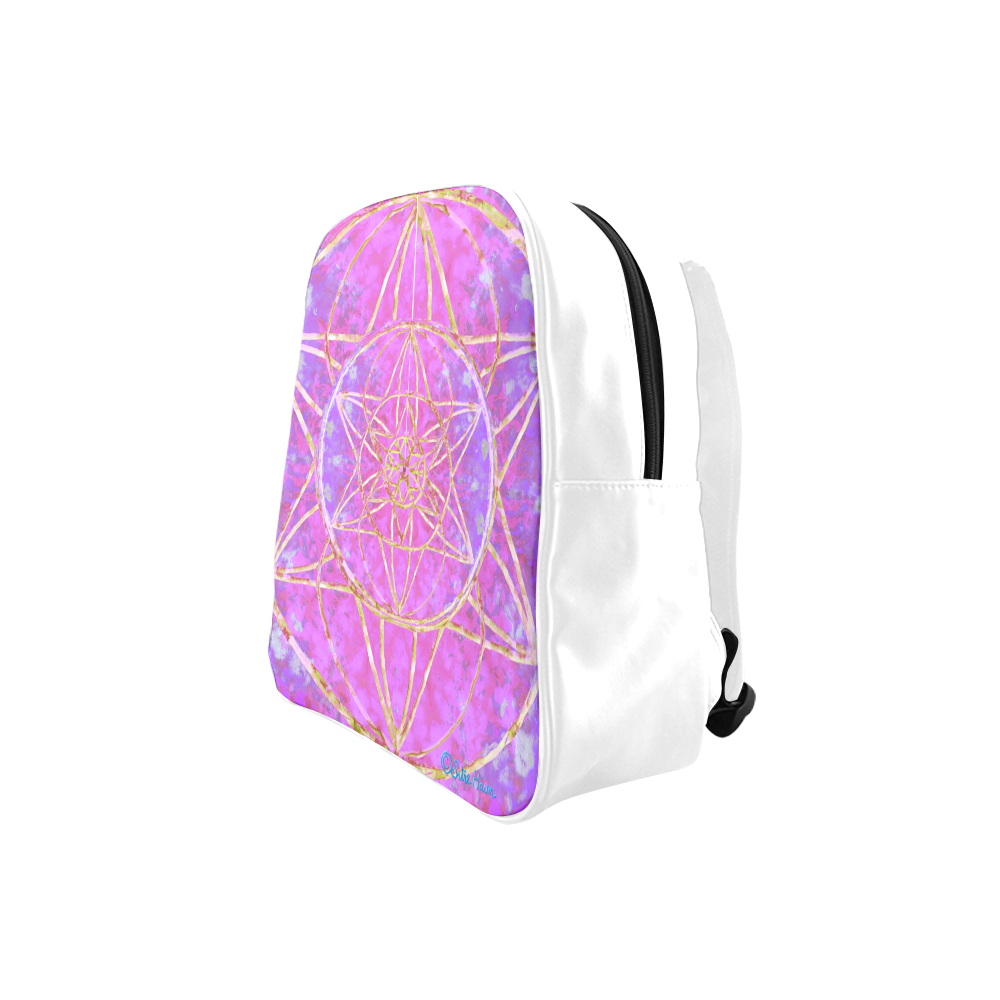 protection in purple colors School Backpack (Model 1601)(Small)
