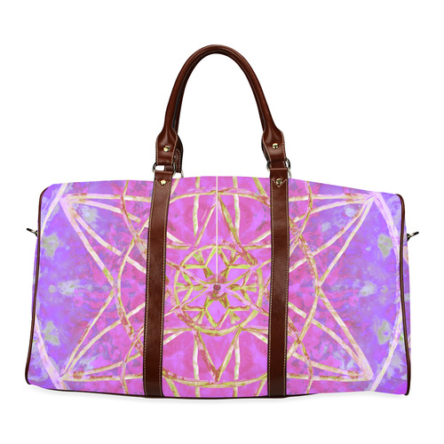 protection in purple colors Waterproof Travel Bag/Large (Model 1639)