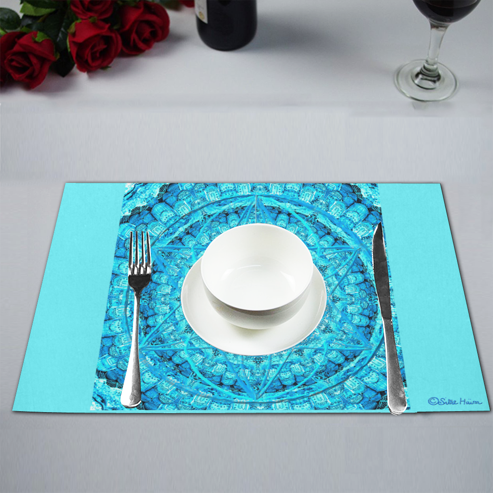 Protection from Jerusalem in blue Placemat 12’’ x 18’’ (Set of 2)