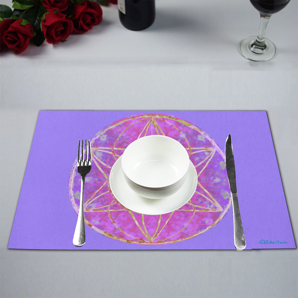protection in purple colors Placemat 12’’ x 18’’ (Set of 6)