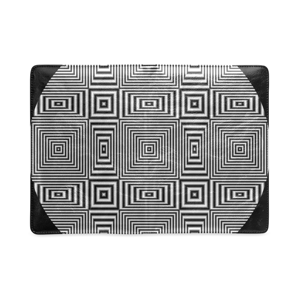 Flickering geometric optical illusion Black Borders Version Custom NoteBook A5