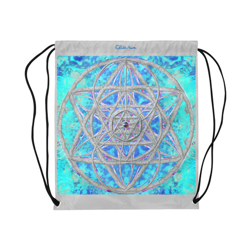protection in blue harmony-2 Large Drawstring Bag Model 1604 (Twin Sides)  16.5"(W) * 19.3"(H)