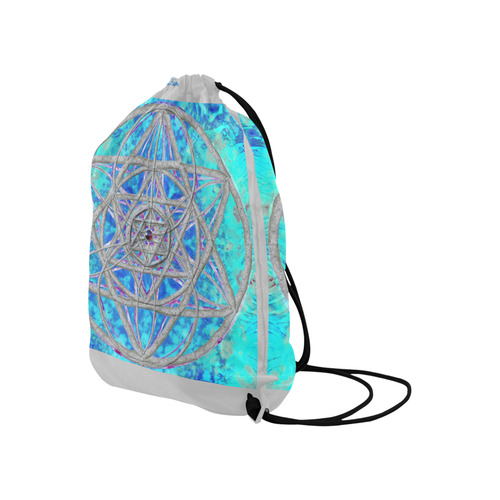 protection in blue harmony-2 Large Drawstring Bag Model 1604 (Twin Sides)  16.5"(W) * 19.3"(H)