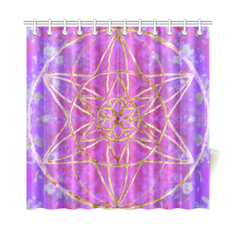 protection in purple colors Shower Curtain 72"x72"