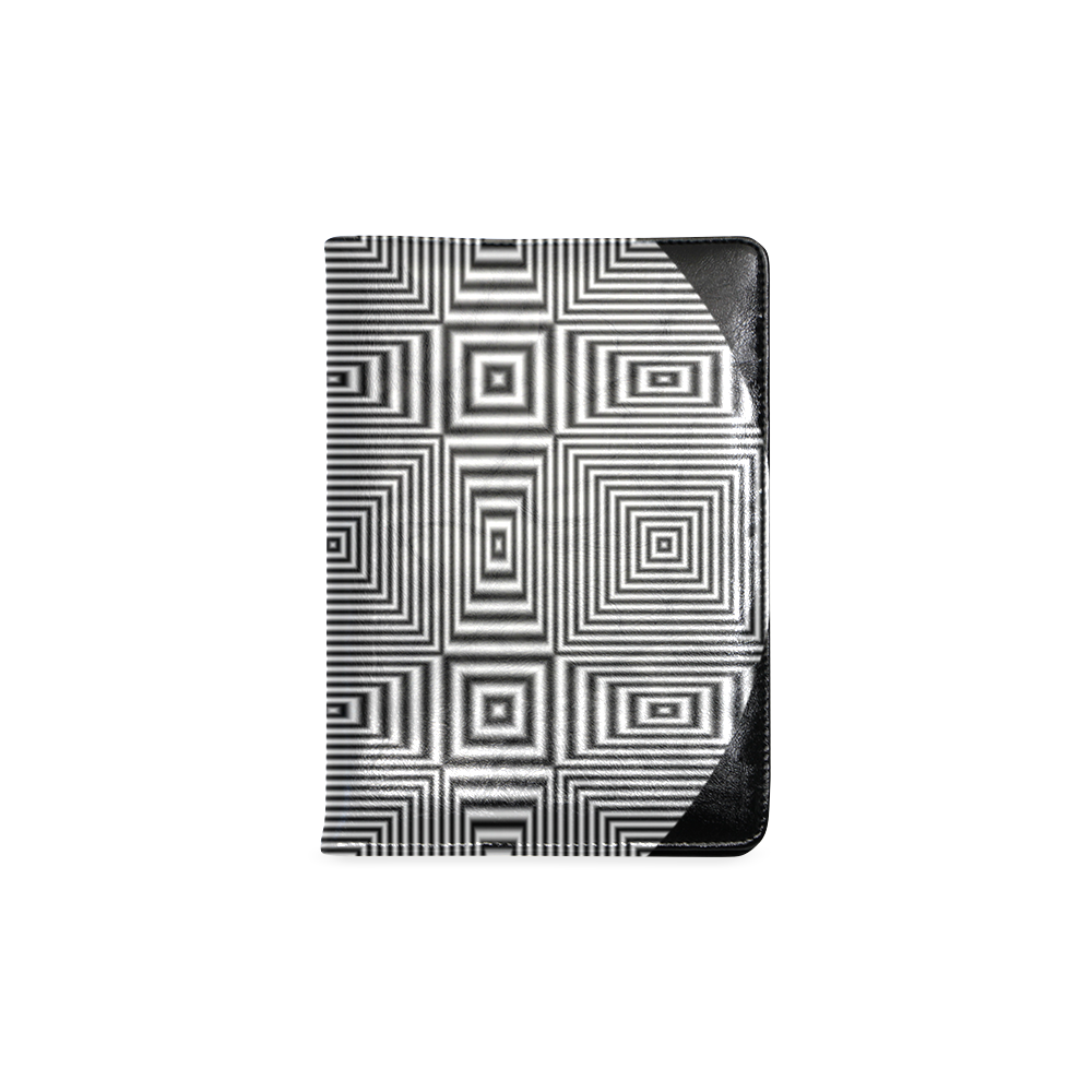 Flickering geometric optical illusion Black Borders Version Custom NoteBook A5