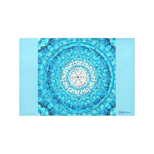 Protection from Jerusalem in blue Placemat 12''x18''