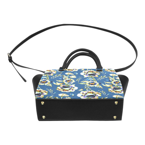 Batik Vintage Floral Pattern Classic Shoulder Handbag (Model 1653)