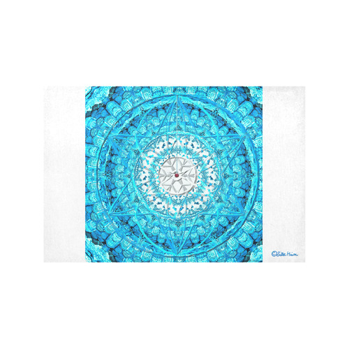 Protection from Jerusalem in blue Placemat 12’’ x 18’’ (Set of 6)