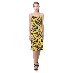 Primrose Yellow Damask Alcestis Slip Dress (Model D05)
