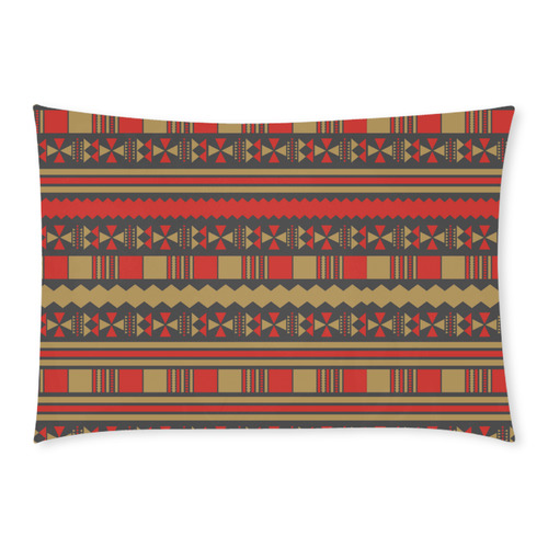 Aztec Tribal Custom Rectangle Pillow Case 20x30 (One Side)