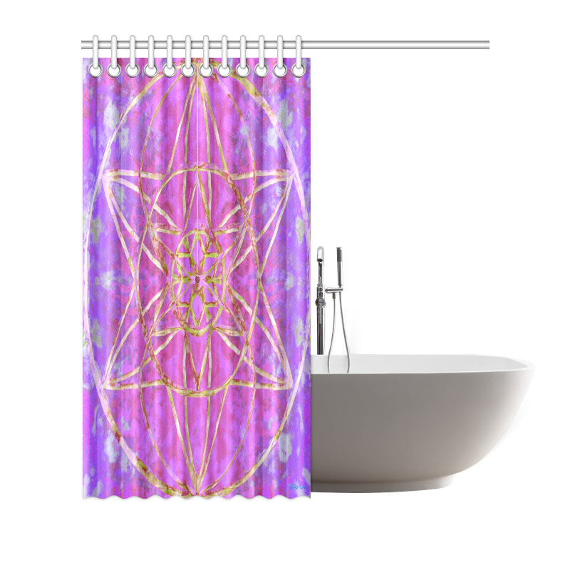 protection in purple colors Shower Curtain 72"x72"