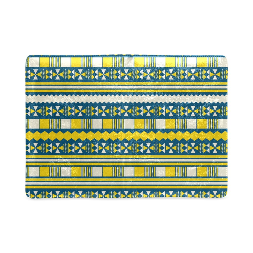 Blue With Yellow Aztec Custom NoteBook A5