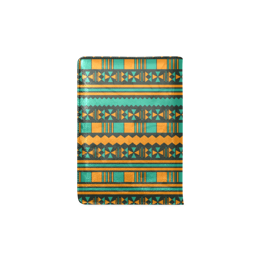 Green and Yellow Aztec Tribal Custom NoteBook A5