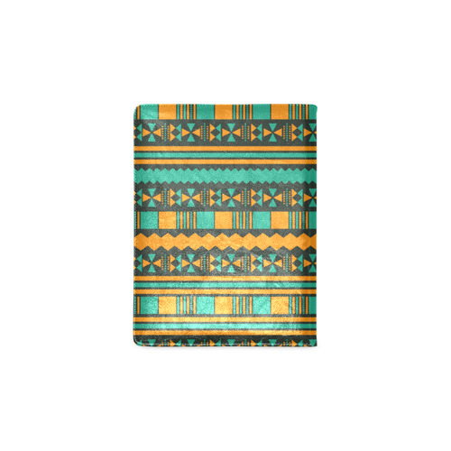 Green and Yellow Aztec Tribal Custom NoteBook B5