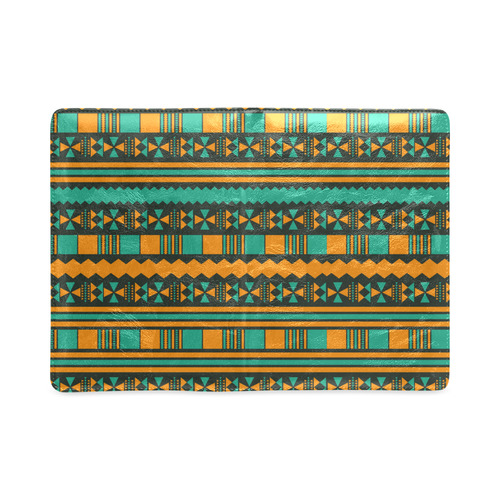 Green and Yellow Aztec Tribal Custom NoteBook A5