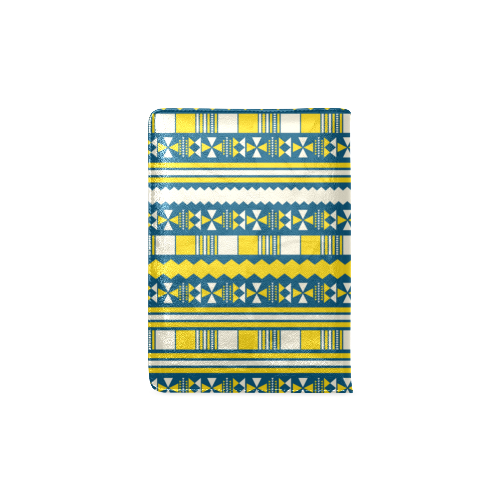 Blue With Yellow Aztec Custom NoteBook A5