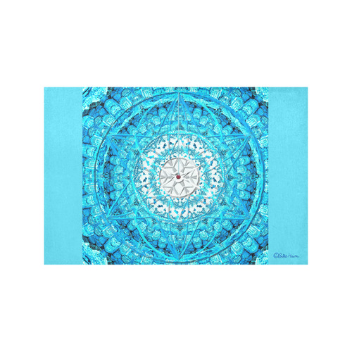 Protection from Jerusalem in blue Placemat 12’’ x 18’’ (Set of 4)