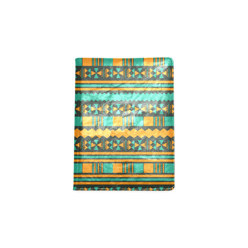 Green and Yellow Aztec Tribal Custom NoteBook B5