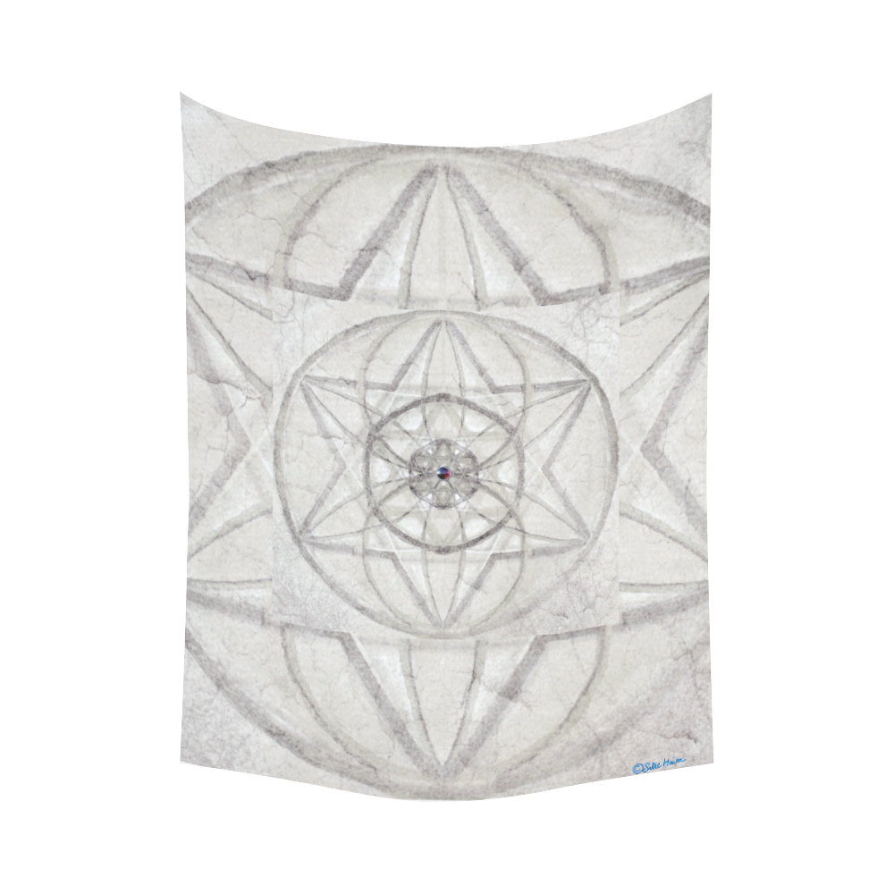protection through fundamental mineral energy Cotton Linen Wall Tapestry 60"x 80"