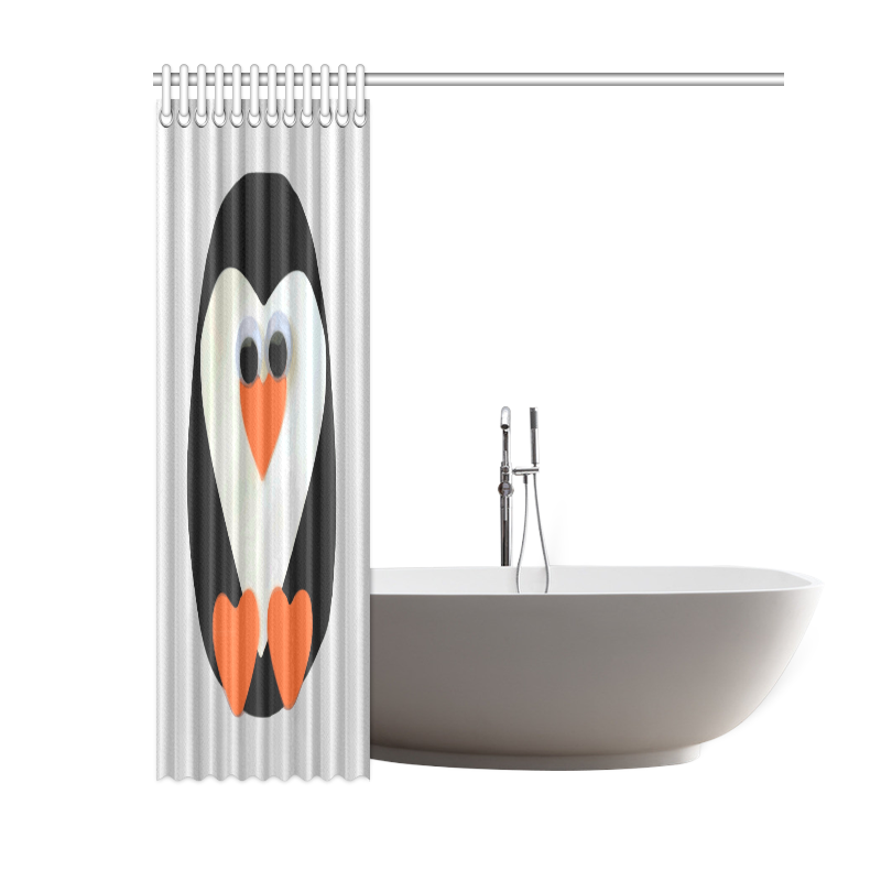 Cute Baby Penguin Shower Curtain 60"x72"