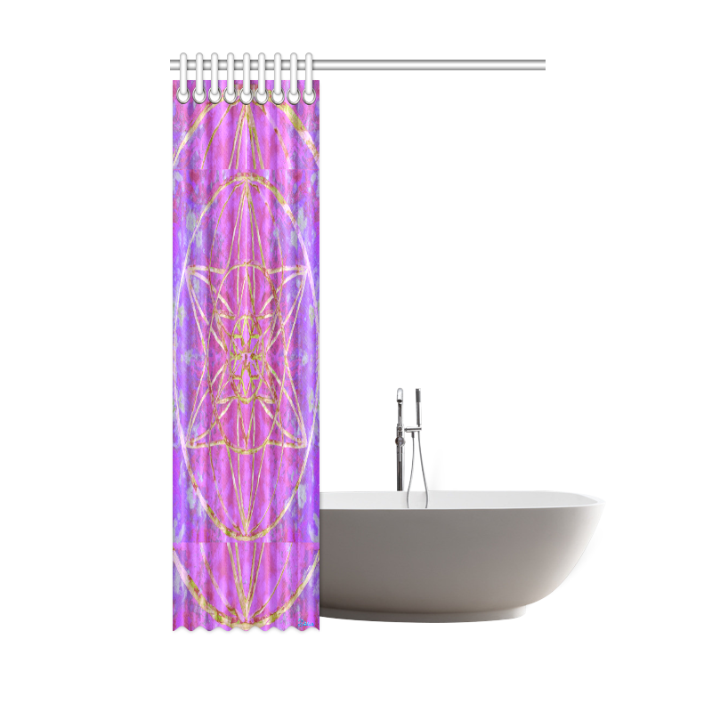 protection in purple colors Shower Curtain 48"x72"