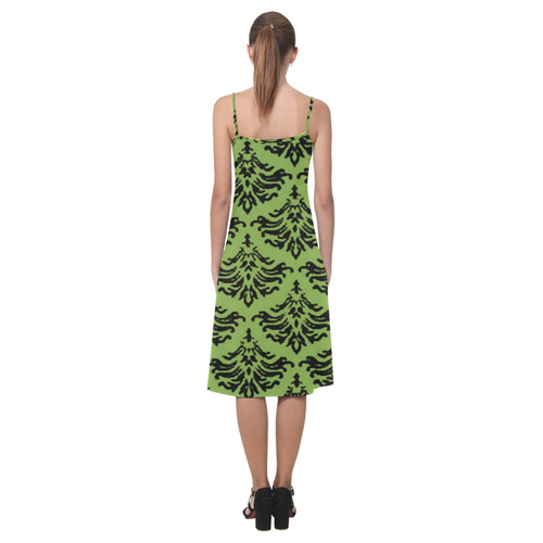 Greenery Damask Alcestis Slip Dress (Model D05)