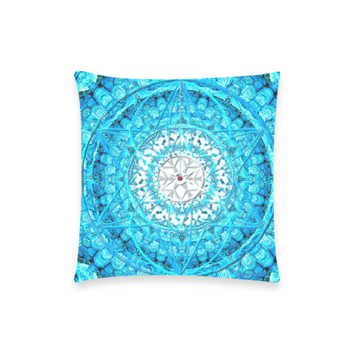 Protection from Jerusalem in blue Custom  Pillow Case 18"x18" (one side) No Zipper