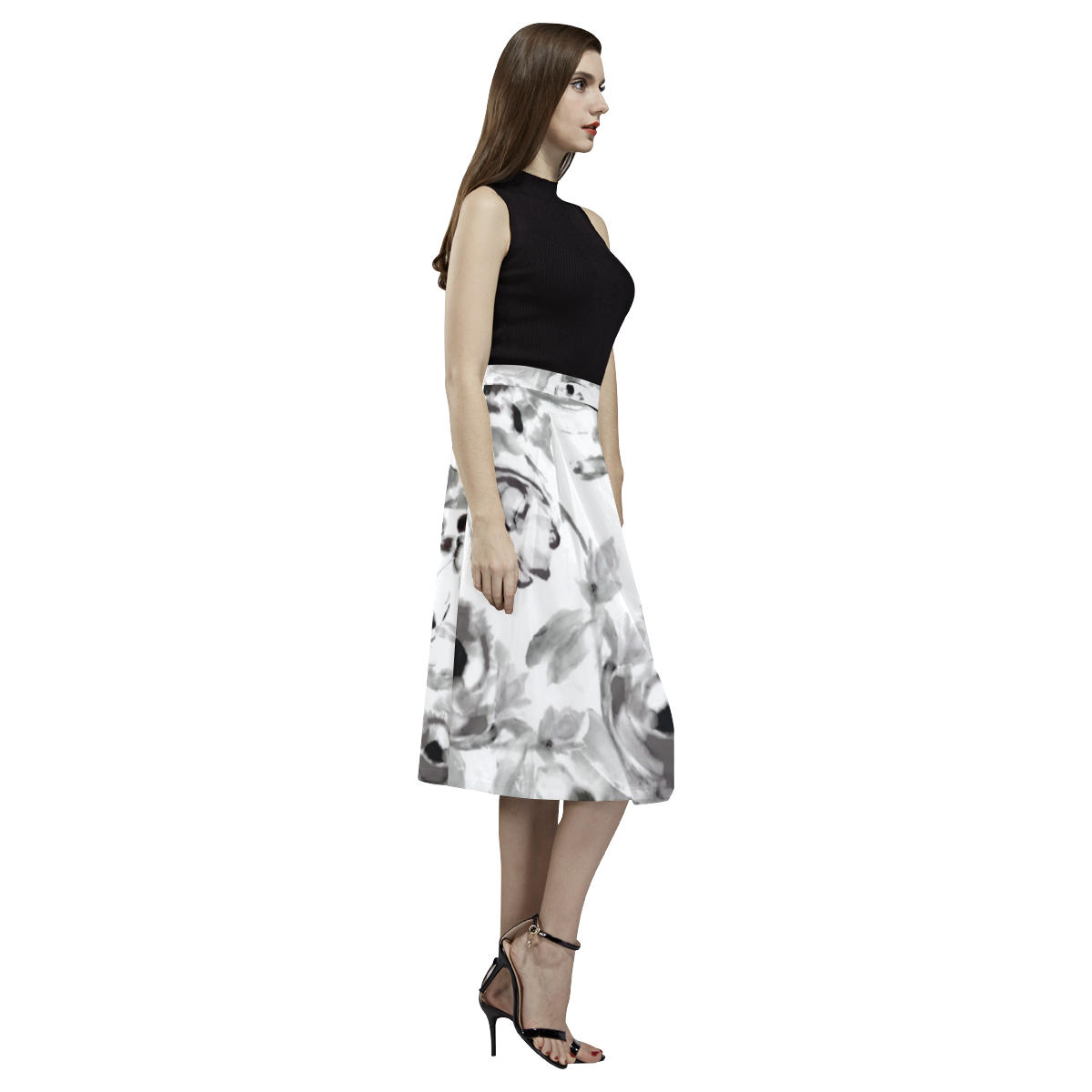 SeaBreezeBW06-01-17 Aoede Crepe Skirt (Model D16)