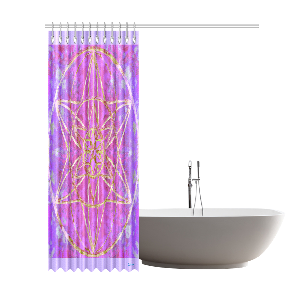 protection in purple colors Shower Curtain 72"x84"