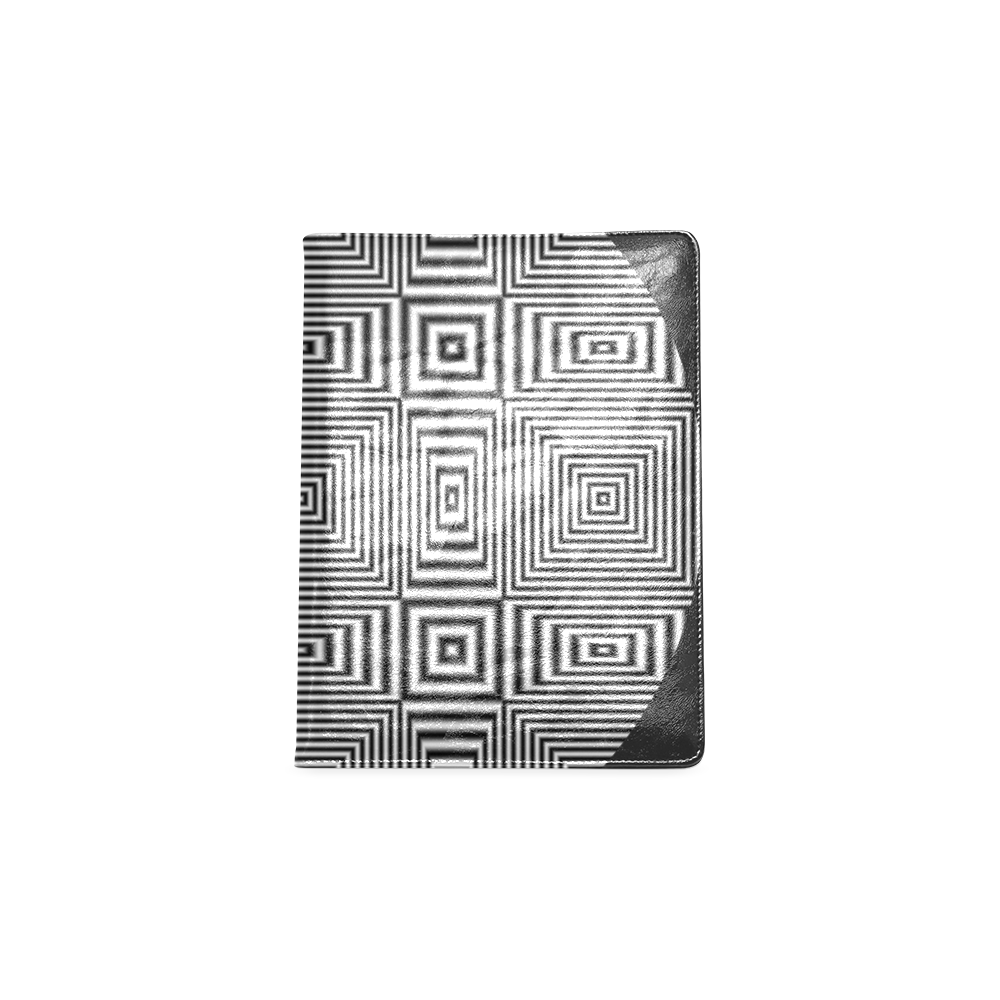 Flickering geometric optical illusion Dark Grey Borders Version Custom NoteBook B5