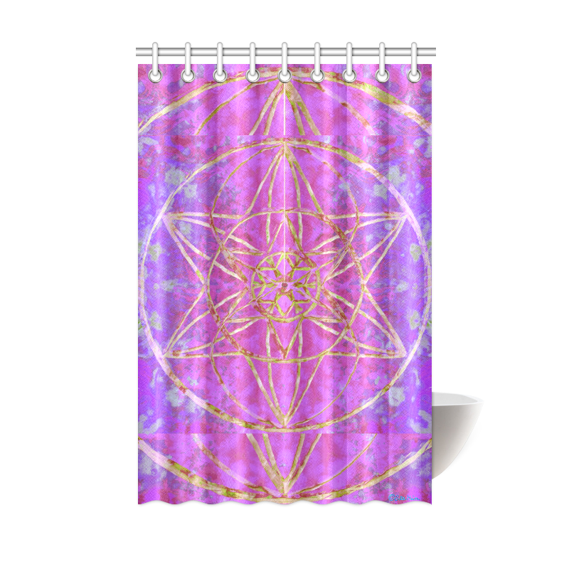 protection in purple colors Shower Curtain 48"x72"
